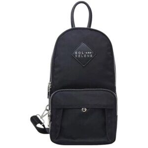Sol and Selene Hustle Black On The Go Crossbody Backpack Bag